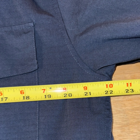 Topo Designs, Reversible Insulated Button up Shirt Jacket. Navy. NEW. M/L - Picture 12 of 16